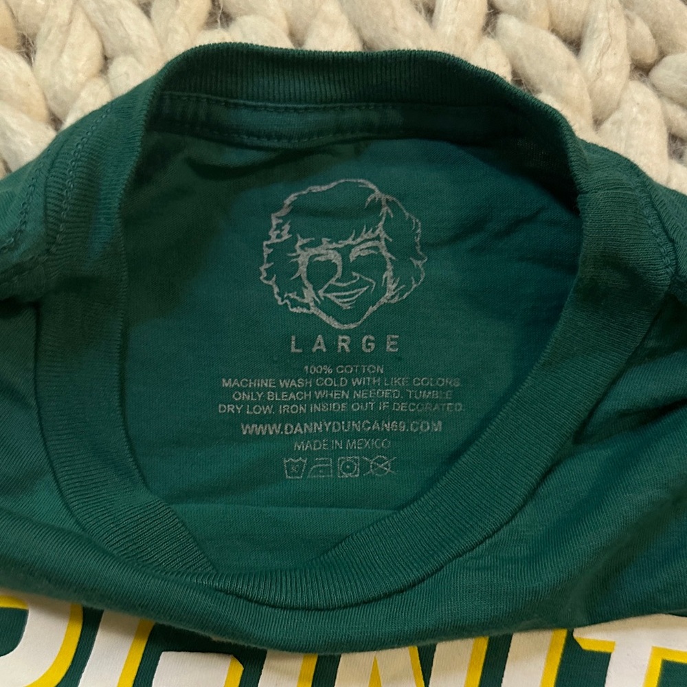 “Virginity Rocks” Green Graphic Tee - Picture 2 of 4